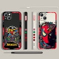 thumbnail image 5 of Marvel Avengers Poster Phone Case para Apple iPhone 15 14 13 12 11 Pro Max Plus 8 7 SE Liquid Left Rope Capa Cover, 5 of 5