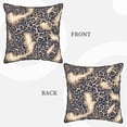 thumbnail image 4 of Velvet Rimmed Pillowcase Is Not Easy To Open Line Deformation Invisible Zipper Opening And Closing Only Pillowcase Does Not Contain Pillow Core Leopard Skin Print Style Lightskyblue_1 20"X20", 4 of 8