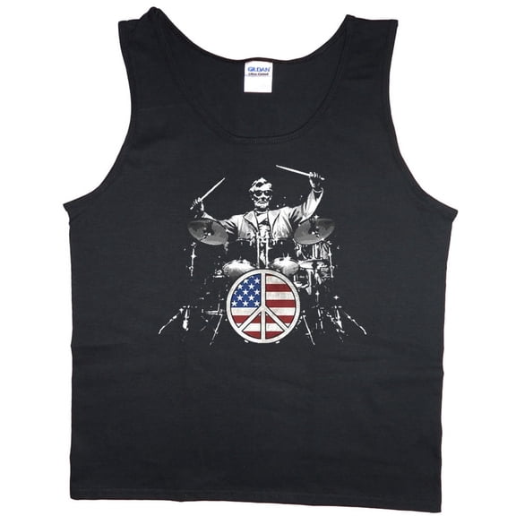 Mens Tank Tops USA Drum Kit Mens Shirts Sleeveless Muscle Tees