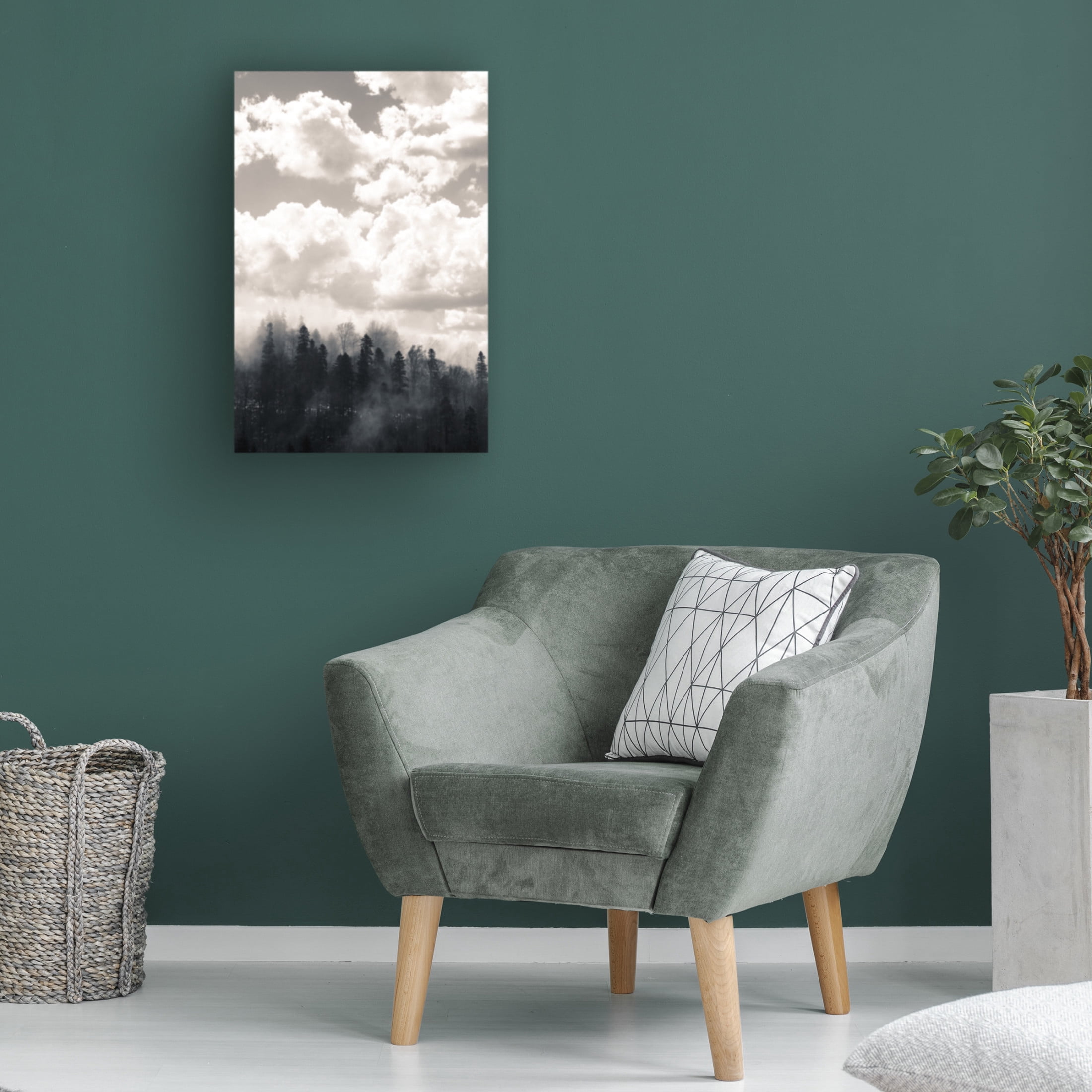 Canvas Wall Art - Decent Exposures 'Fog 1' Wall Art for Living Room, Bedroom, or Office Décor by Trademark Fine Art - 16 x 24 Inches
