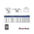 thumbnail image 4 of Metric rivet nuts M8 stainless steel 60pcs flange kit, 4 of 4