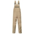 thumbnail image 3 of Fgnfyis Men's Denim Bib Overalls Mens Relaxed Fit Overalls Workwear with Adjustable Straps and Convenient Tool Pockets Matching Sets Men Clothing Khaki XXL, 3 of 4