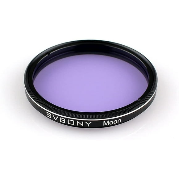 SVBONY Filtre de Lune pour Télescope, Fil de Filtre Standard de 2 Pouces avec Cadre en Métal et Verre Optique