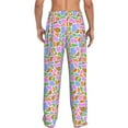 thumbnail image 3 of Picia Colorful Cow Skin Mens Soft Woven Cotton Elastic Waistband Sleep Pajama Pant Lounge Sleep Pant With Pockets And Drawstring-Large, 3 of 9