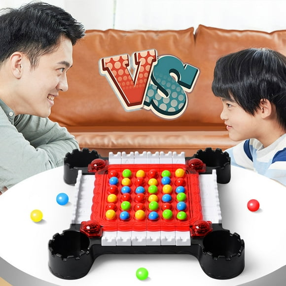 EQWLJWE Table Top Games Adult,Table Toys for Kids,Children's Puzzle Board Game Toys Colored Beads Dispelling Eliminating Love Chessboard Attention Training Happy Gifts
