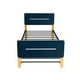 thumbnail image 2 of Cama Baja Juno Atlas del Descanso Marino MDF Metal 105 cm Altura 101 cm Ancho 199 cm Profundidad, 2 of 5
