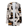 thumbnail image 5 of LOVZFMLL Vestes pour Femmes Imprimé Manches Longues Blouse Décontractée avec Poche Cardigan Extérieur, 5 of 5