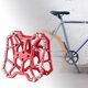 thumbnail image 5 of Adaptador de de pedales sin clip para bicicleta universal de liberación rápida 2 piezas piezas de bicicleta de carretera para Look rojo Sunnimix Plataforma de pedal sin clip, 5 of 8
