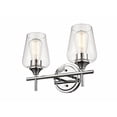 thumbnail image 2 of ML Lighting Ashford - 2 Light Vanity Light 10.75 Inches Tall and 13.75 Inches Wide - Chrome, 2 of 4