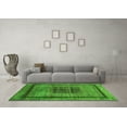 thumbnail image 3 of Ahgly Company Indoor Rectangle Abstract Green Modern Area Rugs, 6' x 9', 3 of 4