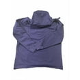 thumbnail image 2 of Modern Canvas Women's Long Sleeve V-Neck Cotton Terry Fray Hem Pullover Hoodie (Blueberry, M), 2 of 2