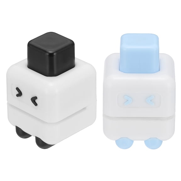 Uxcell 1/5" Single Hole Punch, 2 Pcs Mini Portable Small Hole Puncher 4 Sheet Punch Capacity Metal Paper Puncher for Tag DIY Craft Scrapbook Ticket, Black/Blue