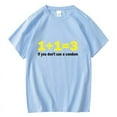 thumbnail image 3 of 1+1 3 T-Shirt Formule Mathématique Col Rond Vêtements à Manches Courtes pour Femmes T-Shirt, 3 of 7