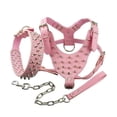 thumbnail image 1 of Harnais Anti-Morsure Collier pour Animaux Bulldog Rivet Clouté Cuir Réglable Chien, 1 of 1