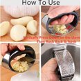 thumbnail image 5 of Garlic Press Rocker Stainless Steel, Garlic Mincer Garlic Chopper Garlic Presser, 5 of 5