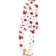 thumbnail image 5 of RKSTN Women's Valentines Pajama Sets Plus Size Notch Collar Button Down Valentine's Day Print T Shirt Top and Pjs Pant 2 Piece Matching Set Casual Lapel Sleepwear Shirt Pjs Loungewear Two Piece Set, 5 of 6