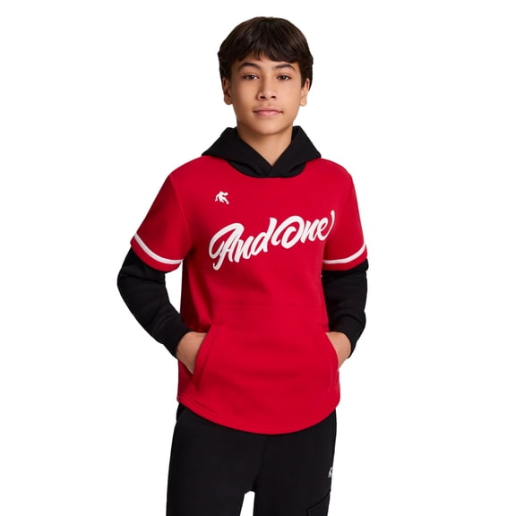 AND1 Boy's Clean Break Fleece Hoodie, Sizes 4-18