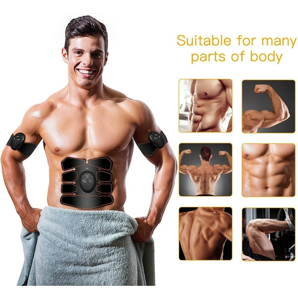 Abs Stimulator Muscle Toner Abs Stimulating Belt Abdominal Toner Training  Device for Muscles Wireless Portable Gym Device Muscle Sculpting at Home 