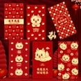 thumbnail image 5 of vnanda Chinese New Year Red Envelopes 6pcs Red Envelope Exquisite Festive Chinese Style Dragon Pattern Red Pocket for New Year Dragon Pattern Red Envelopes, 5 of 8