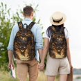 thumbnail image 4 of Fotbe Cool Black Gold Dragon Mochila de Lona con Estampado, Mochila Duradera, Mochila Versátil de Alta Calidad, Mochila Compacta Vintage-Medium, 4 of 5