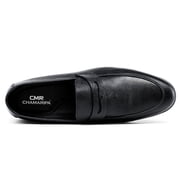 CMR CHAMARIPA Height Increasing Shoes For Men - Hidden Heel Loafer Shoes - Black Leather Men Taller Shoes 5 CM / 1.95 Inches
