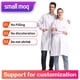 thumbnail image 2 of Moda de alta calidad de manga corta estampado africano logo vestido pediátrico blusa médico enfermera uniformes de hospital bata blanca de laboratorio oso de fresa Hogar, 2 of 3