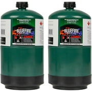 BLUEFIRE Propane Fuel Camping Gas Cylinder Pack of 2 16.4oz >93% Purity All-Purpose Canister Portable Tank Bottle for Outdoor Mini Burner Cooker Stove Heater Cooking Torch Lamp