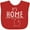 Red, variant on Inktastic It's Home- State of Michigan Outline Distressed Text Boys or Girls Baby Bib
