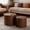 Dark Walnut, variant on YWEN Nesting Round Coffee Table Set of 2, Small Circle Accent End Table for Small Spaces, Wooden Center Table, Morden Drum Side Table for Living Room, Fully Assembled