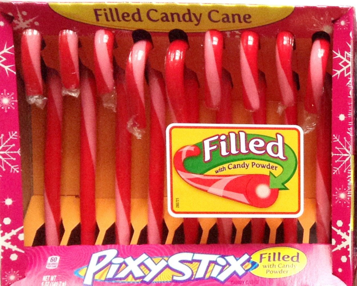 Wonka Pixy Stix 9 Filled Candy Canes With Candy Powder Walmart Com