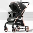 thumbnail image 1 of High Landscape Baby Carriage Lightweight Foldable Two-way Newborn Baby Stroller Multifunctional Four Wheel Stroller Baby Car ShopWise Round, 1 of 14