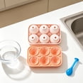 thumbnail image 5 of Baseball Ice Cube Tray with 6 Ball Compartments for Cocktails Soda and Summer Drinks Reusable Plastic Kitchen Freezer Mold, 5 of 6