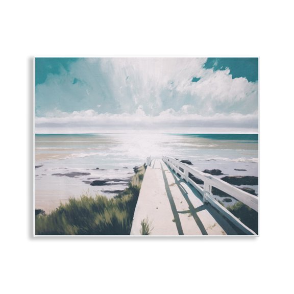 Stupell Industries Tropical White Bridge to Shore Wall Plaque Art, 14 x 11, by Svetlana Aleynikova