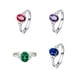thumbnail image 4 of Minnieouse Anillo de apertura para mujer, anillos de decoración de circón geométrico de Metal de cobre, decoraciones de mano ajustables, joyería para Ropa, zapatos y accesorios Miscelánea Verde Minnieouse AP016466-03, 4 of 6