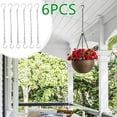 thumbnail image 2 of 6 Pcs Metal Chain for Hanging Plants,Waterproof S Hook Design for Patio Bird Feeders Garden Planters Outdoor Decor Hanging 11.4 Inch, 2 of 8