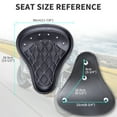 thumbnail image 3 of Motorcycle Solo Driver Seat Single Spring Cushion Black Rhombus with Seatbase Plate Mounting Bracket Compatible with Harley Honda Yamaha Bobber Chopper, 3 of 6