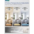 thumbnail image 2 of Ventilador de techo LEDIARY de 20 pulgadas con luz regulable y control remoto mediante aplicación, 2 of 8