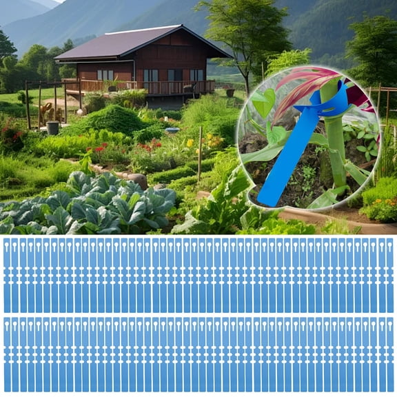Goowood 100 Pack Plant Labels for Outdoor Garden Waterproof Reusable Plastic Plant Tags and Hanging Tree Markers for Garden Seedlings