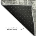 thumbnail image 5 of Addison Rugs Mayfield Premium Machine Washable Transitional Abstract Gray Round Rug, 8' x 8', 5 of 5
