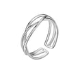 thumbnail image 1 of Qarigey Anillo de apertura para mujer, moda ajustable, boda, compromiso, festival, vacaciones, trabajo, tienda, decoración, joyería para mujer Ropa, zapatos y accesorios Miscelánea Qarigey AP018153-01, 1 of 6