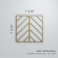 thumbnail image 3 of Ekena Millwork 7 3/8"W x 7 3/8"H x 3/8"T Extra Small Genoa Decorative Fretwork Wood Wall Panels, Hickory, 3 of 3