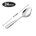 thumbnail image 3 of Juego de cucharas de mesa Unokit de acero inoxidable, 24 piezas (17 cm), 3 of 8