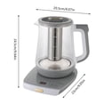 thumbnail image 2 of Grey Glass 22*21*28.5cm Health Pot 1.8 Liter 12 Function Intelligent Insulation 304 Filter Teapot, 2 of 10