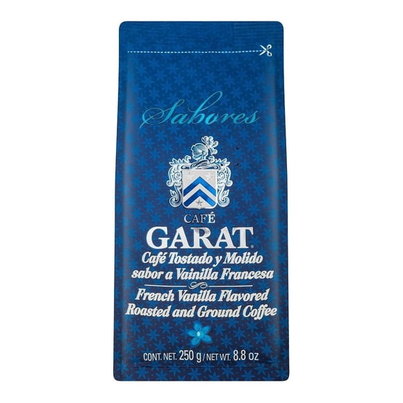 Café Garat   molido sabor vainilla francesa 250 g
