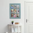 thumbnail image 2 of Prinz Homestead Antique Blue 9-Opening Collage Picture Frame, for 4x6 Photos, Wall Display, 2 of 5