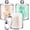Clear-3 Pack-10oz, variant on Clear Qtip Holder with Labels-Shatterproof Plastic Jars for Bathroom Organization- Swab Holder Canisters for Balls, Pads, Floss Picks-Minimalist Decor