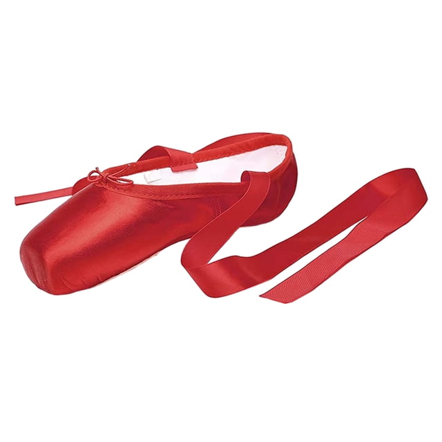 Zapatos De Ballet Zapatos De Baile Profesionales Zapatillas De Punta Para Adultos Con Cordones 34-43 Rojo 43 Sunnimix Zapato de baile