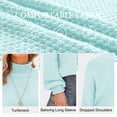 thumbnail image 6 of Asklazy Women's Turtleneck Oversized Sweaters Batwing Long Sleeve Pullover Loose Chunky Knit Jumper, 6 of 13