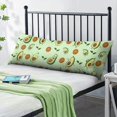 thumbnail image 2 of Avocado Illustration Body Pillow Cover 20x54 - Artistic Kawaii Fruit Design Long Pillowcase with Hidden Zipper, Soft Stretchy Machine Washable Pillow Slipcover for Bed & Sofa, 2 of 7