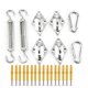 thumbnail image 1 of Accesorios De Fijación De Metal Para Toldo, Kit De Hardware De Acero Inoxidable Para Vela De Sombra Solar Resistente Para Herramienta De Jardín Yuarrent HA035877-00, 1 of 6
